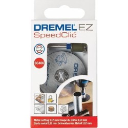 Starter Kit SpeedClic DREMEL SC406 (Accessoires dont Adaptateur et 2 Disques a Tronçonner les Métaux, Ø 38mm)