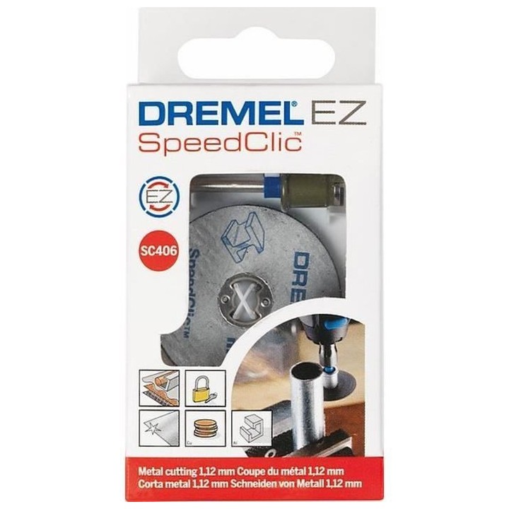 Starter Kit SpeedClic DREMEL SC406 (Accessoires dont Adaptateur et 2 D