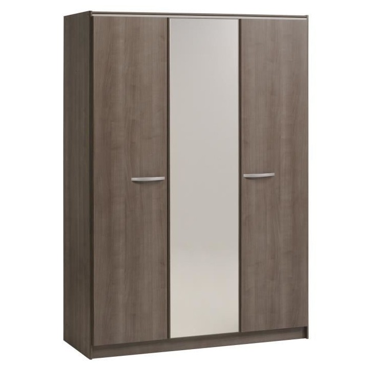 PARISOT Chambre complete adulte - Contemporain - Décor noyer silver -