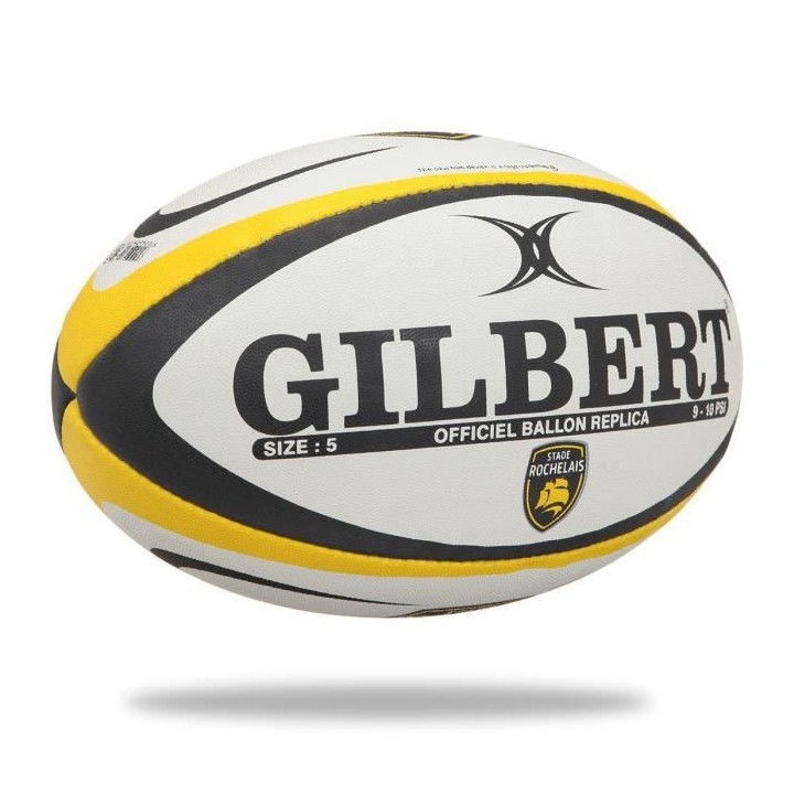 GILBERT Ballon de rugby Replique Club La Rochelle - Taille 5 - Homme