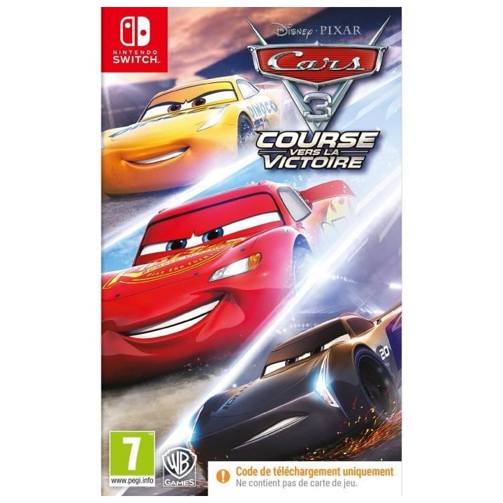 CARS 3 Jeu Switch - Code de téléchargement