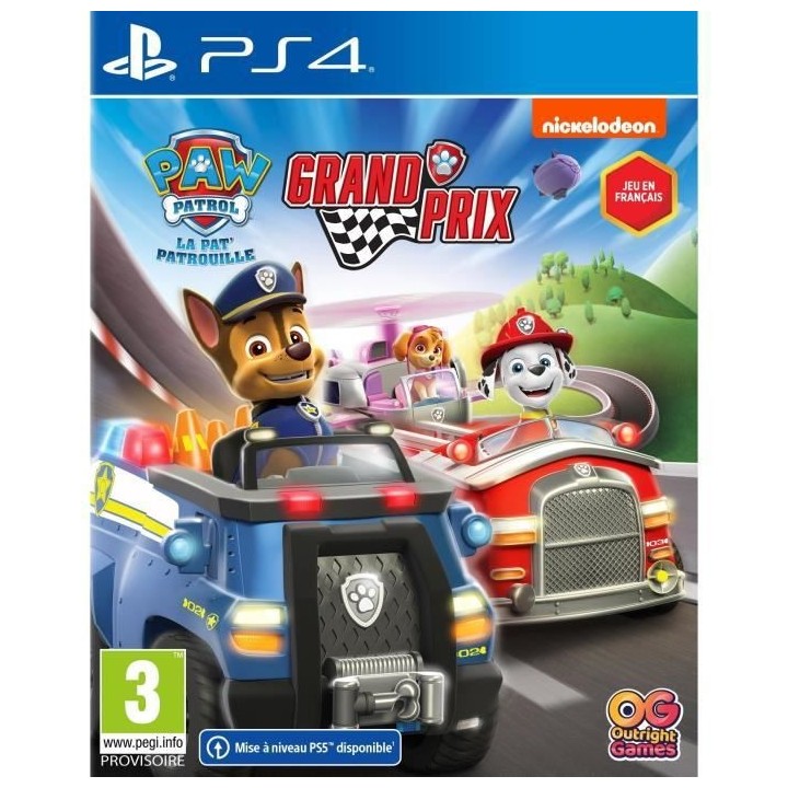 Paw Patrol, la Pat'Patrouille : Grand Prix Jeu PS4