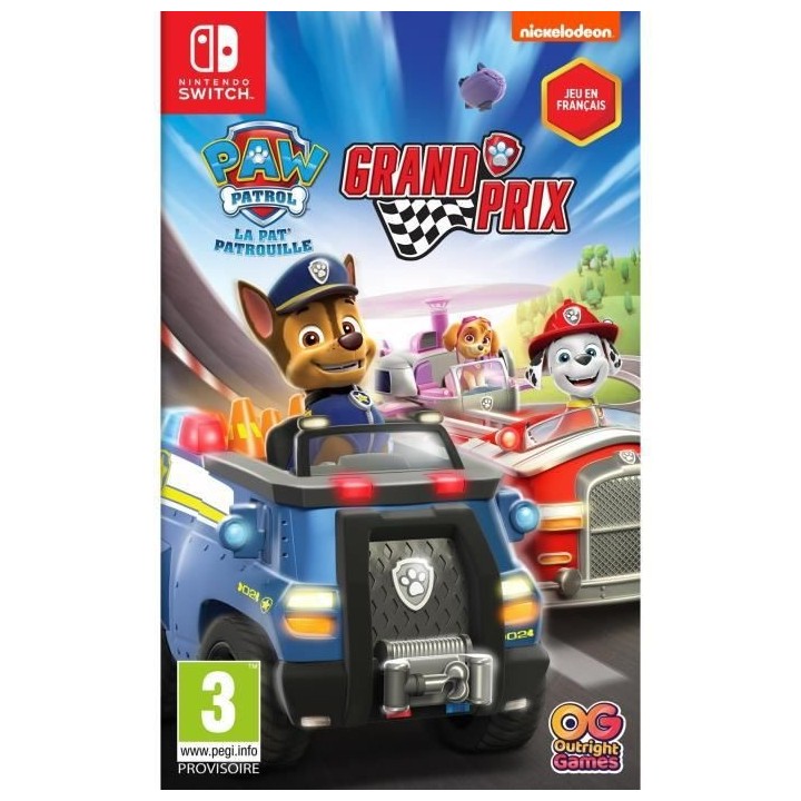 Paw Patrol, la Pat'Patrouille : Grand Prix Jeu Switch