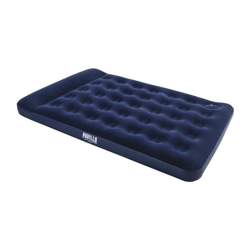 BESTWAY Matelas gonflable floqué Venture Double + Pompe a pied – 2 places