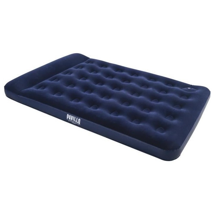 BESTWAY Matelas gonflable floqué Venture Double + Pompe a pied – 2