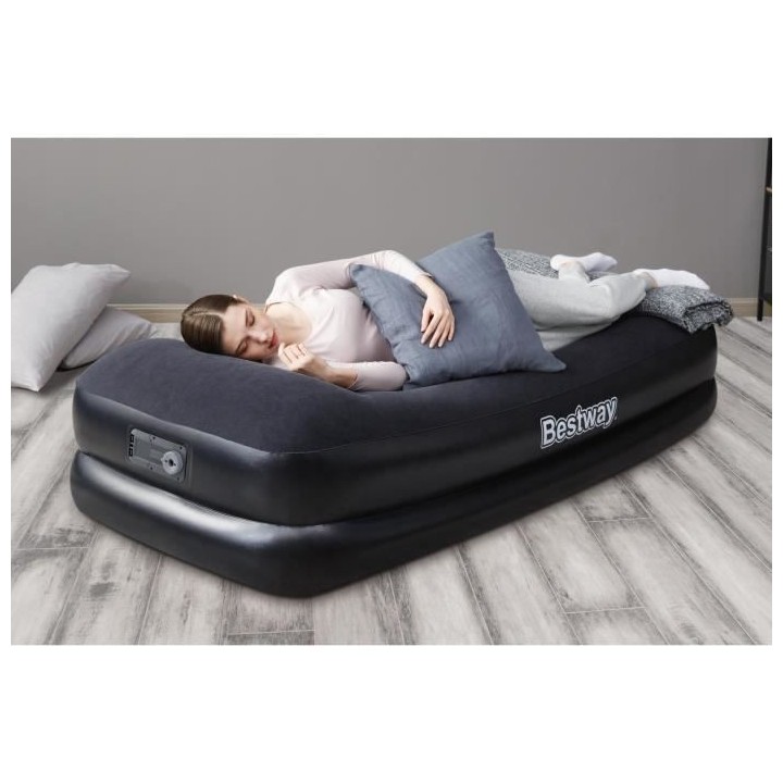BESTWAY Lit gonflable matelas - 1 place - 191 x 97 x 46 cm - Avec pomp