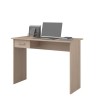 PARISOT - Bureau droit avec 1 tiroir - Décor chene Brooklyn - L 101 x P 50 x H 73.5 cm - KELLY