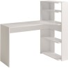 PARISOT Bureau d'angle contemporain décor blanc - L 122 cm - JUNE