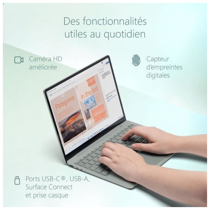 PC Portable - MICROSOFT - Surface Laptop Go 2 - 12,4 - Core i5 - RAM 8