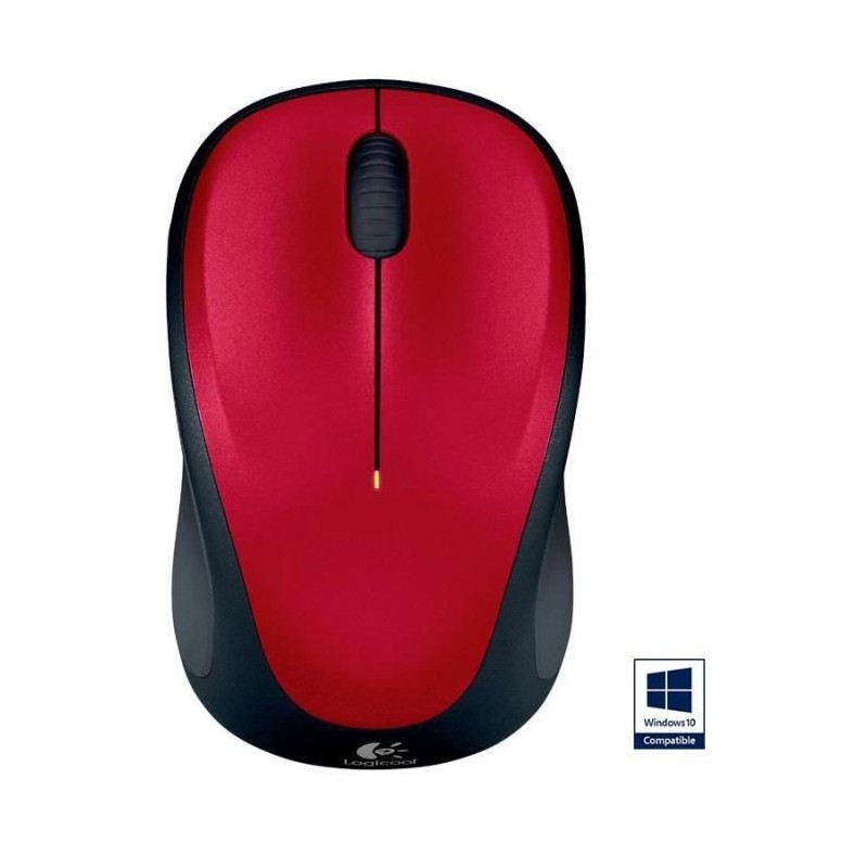 LOGITECH - Souris sans fil optique - M235 Rouge