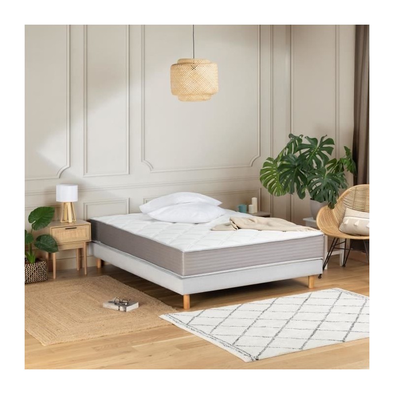 DEKODREAM Matelas Magnifique - 160x200cm - 22 cm - Ressorts ensachés et mémoire de forme - 5 zones de confort