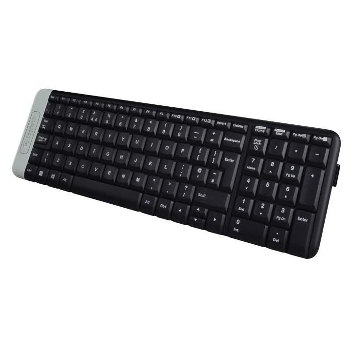 LOGITECH - Clavier sans fil - K230 - AZERTY - Noir