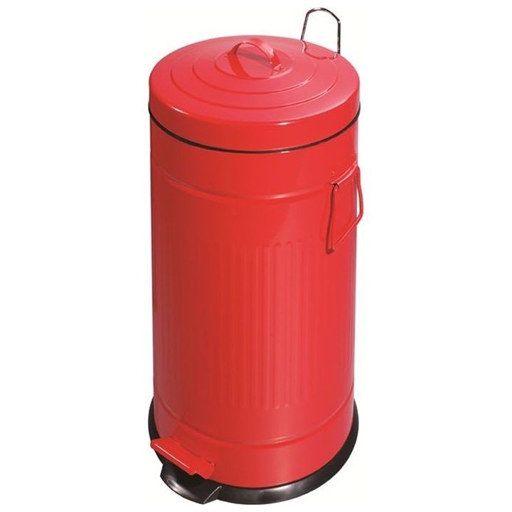 KITCHEN MOVE Poubelle de cuisine 30 L en acier inox avec seau