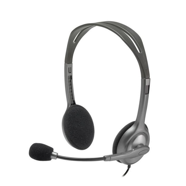 LOGITECH - Casque filaire Stéréo - H110 - Gris