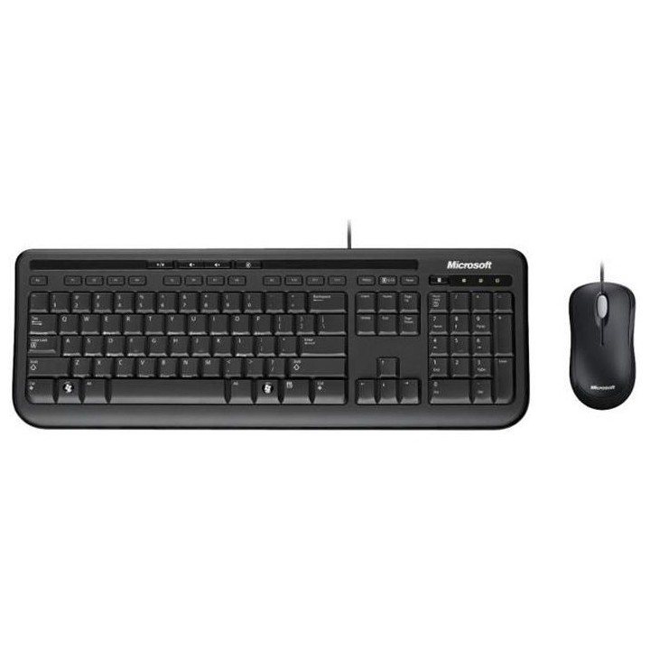 MICROSOFT Wired Desktop 600 - Ensemble clavier et souris - Filaire USB