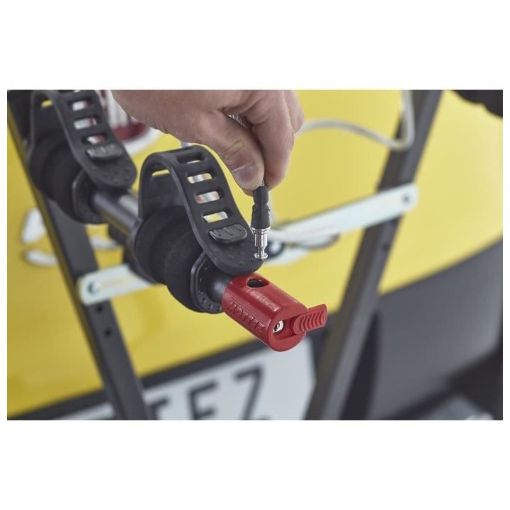 MOTTEZ Porte vélo attelage suspendu 2 vélos avec antivol