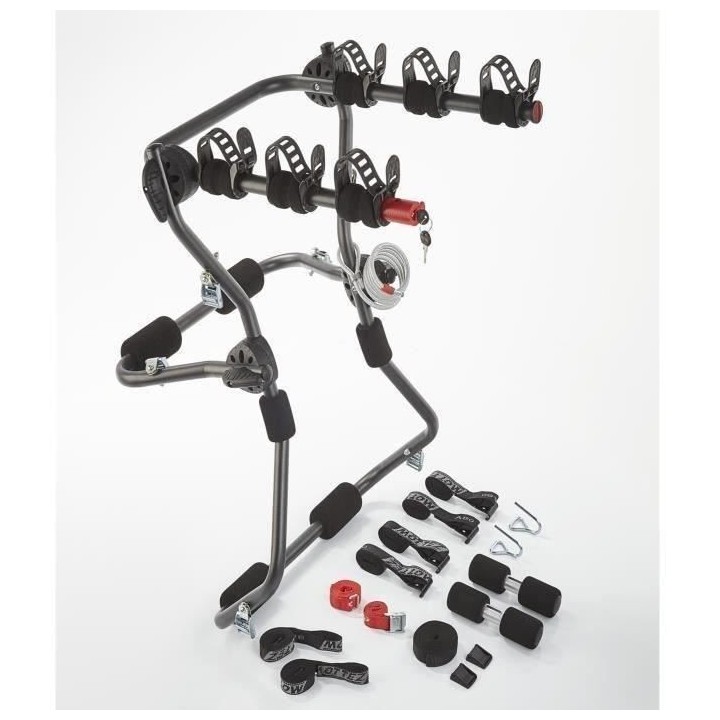 MOTTEZ Porte-vélos sur Hayon a Fixation sur Barres de toit ou barre R