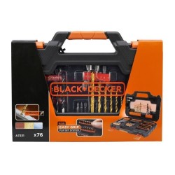 Coffret Vissage Perçage (76 Accessoires) BLACK+DECKER - A7231-XJ