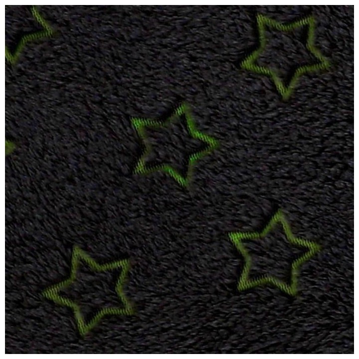 Tapis enfant phosphorescent Star - Gris clair et blanc - Motifs étoil