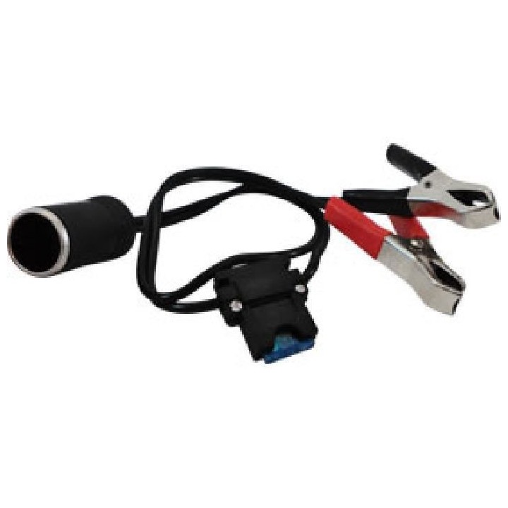 Adaptateur d'alimentation a pinces avec fusible - 12 V / 15A