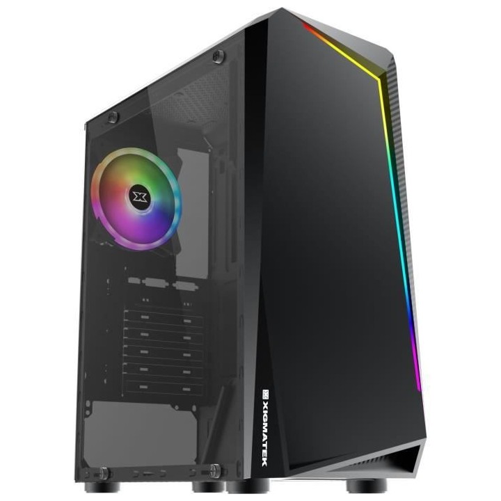 XIGMATEK Vortex (RGB) Noir - Boitier sans alimentation - Moyen tour -