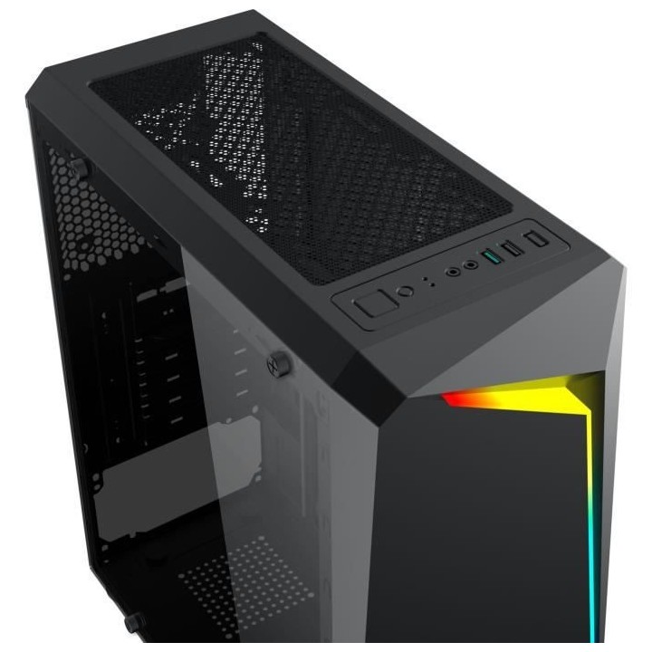 XIGMATEK Vortex (RGB) Noir - Boitier sans alimentation - Moyen tour -