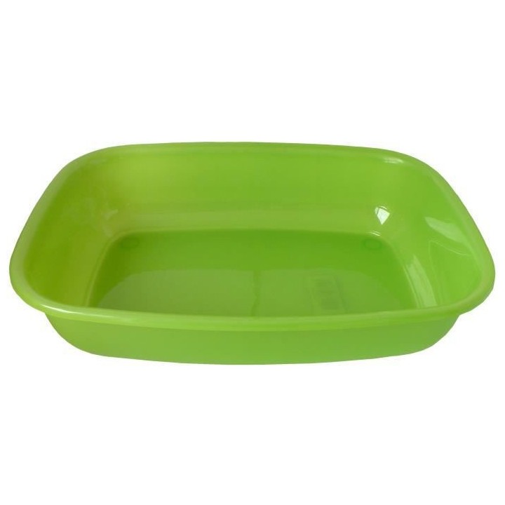 AIME Bac a litiere sans rebord - Bords arrondies - 43 x 31 x 10 cm - P