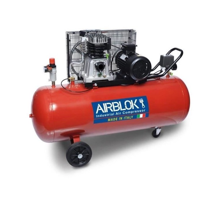Compresseur d'air bicynlindre horizontal AIRBLOK AX 2003 - 200L - 2200
