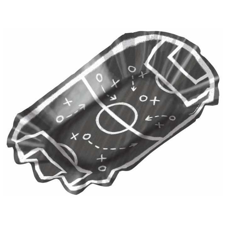 AMSCAN Lot de 8 Assiettes pour Chips Kicker Party