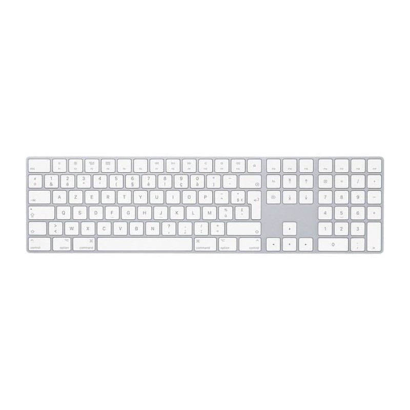 Apple Magic Keyboard avec pavé numérique - Argent - AZERTY