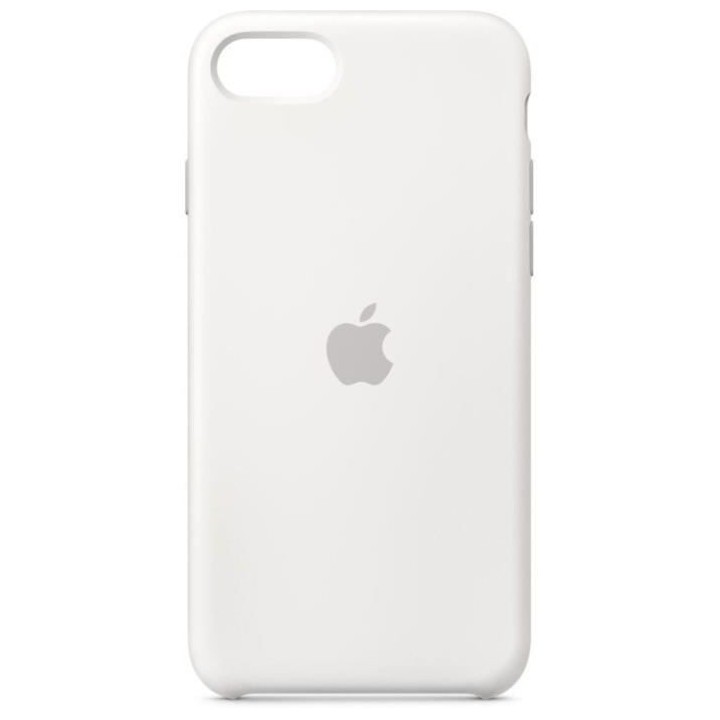 APPLE Coque pour iPhone SE Silicone - Blanc