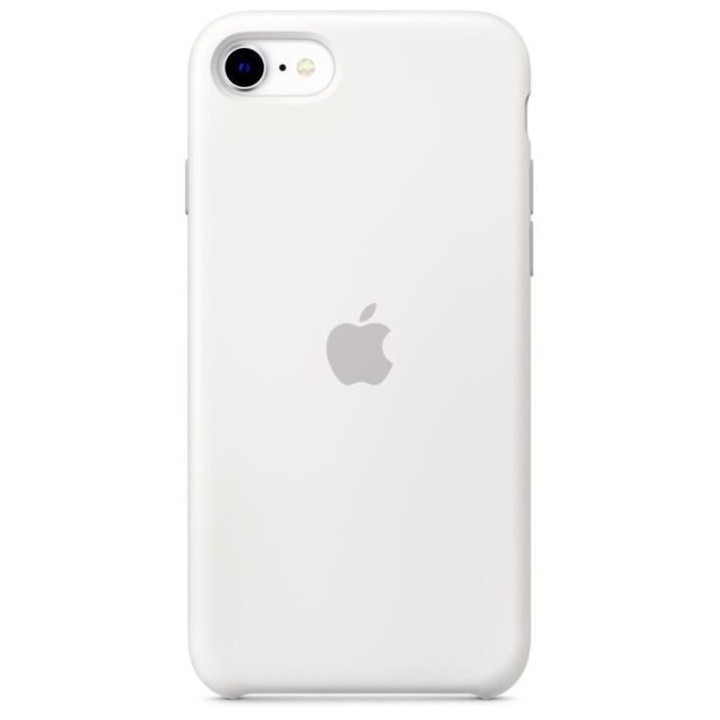 APPLE Coque pour iPhone SE Silicone - Blanc