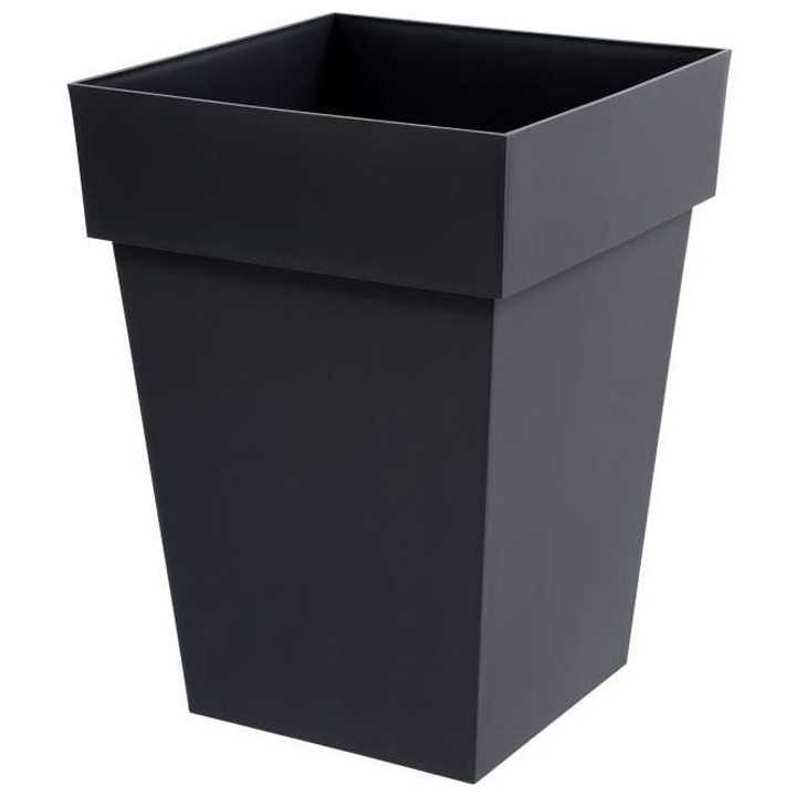 EDA Pot de fleur mi-haut carré Toscane - 39 x 39 x H 53 cm - 51 L - G