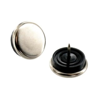 Lot de 4 patins a pointe - Ø 30 mm - Métal