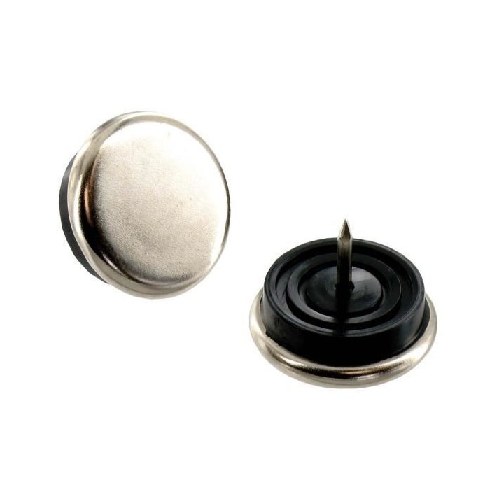 Lot de 4 patins a pointe - Ø 30 mm - Métal