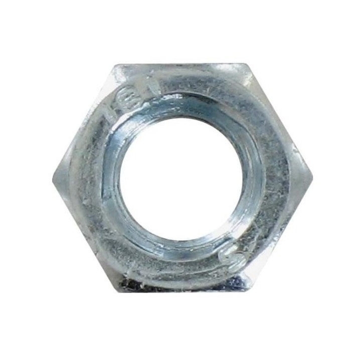 Lot de 40 Ecrous a tete hexagonale - Acier zingué - Ø 6 mm