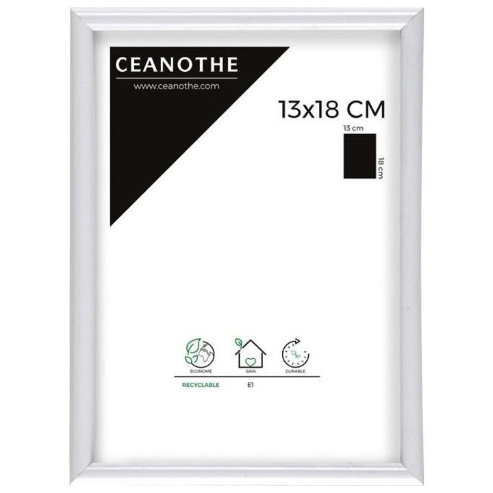 CEANOTHE Cadre photo Expo blanc 13x18 cm - Ceanothe, marque française