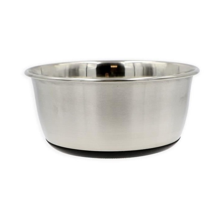 TYROL Bol en inox antidérapant de 21 cm - 1,5 L - Pour chien et chat