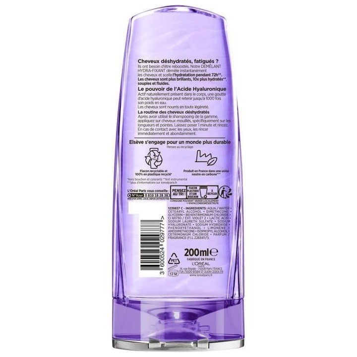 L'OREAL PARIS ELSEVE Hyaluron Repulp Démelant Hydra-Fixant 72H enrich