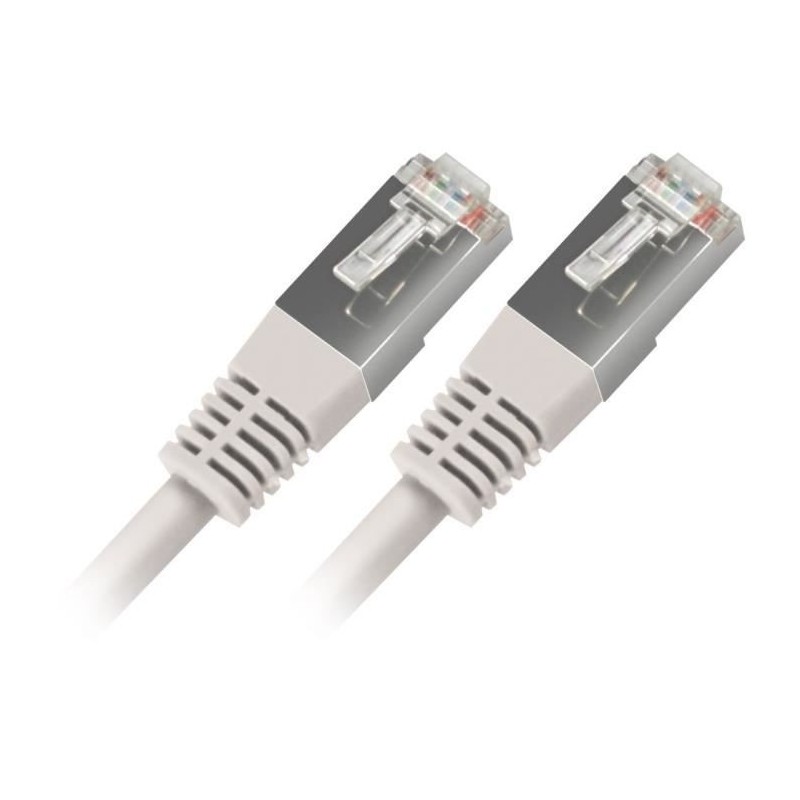 APM Cordon RJ45 CAT.5 FTP Droit - Blanc - 1m