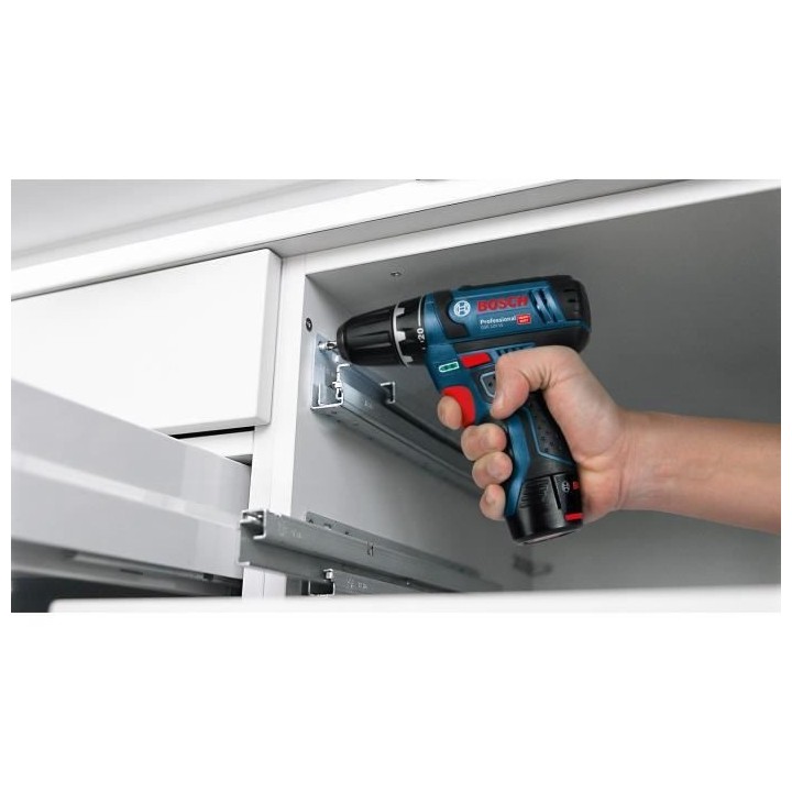 Perceuse visseuse sans-fil Bosch Professional - GSR 12V-15 (2 batterie