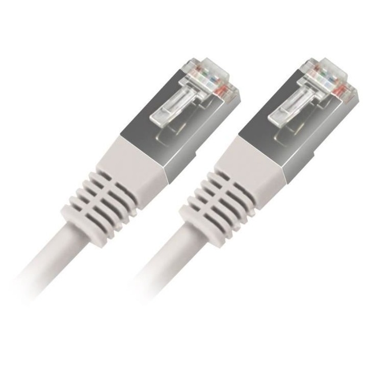 APM Cordon RJ45 CAT.6 FTP Droit - Blanc - 5m