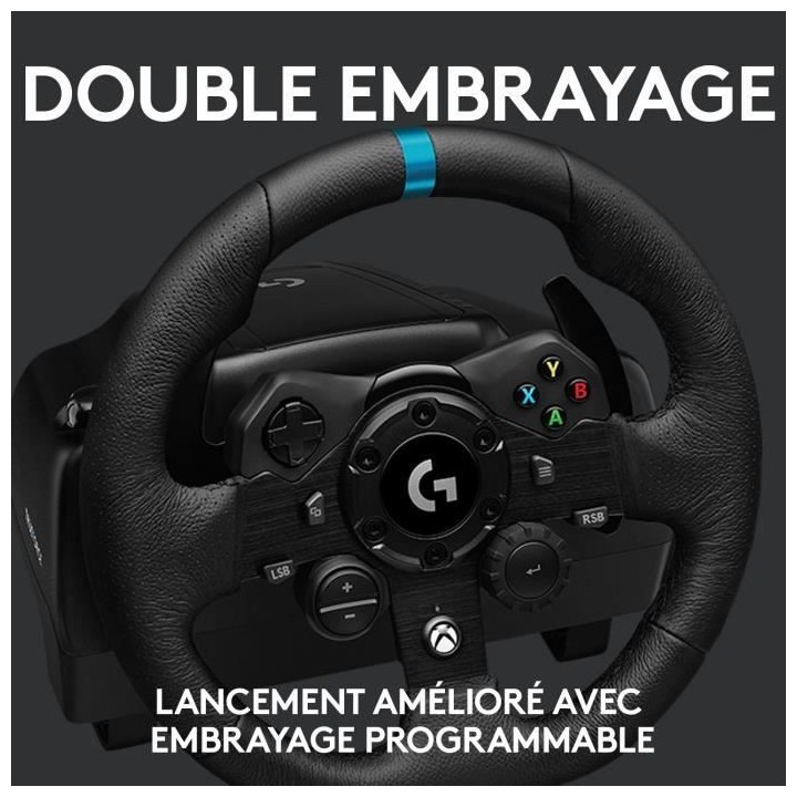 LOGITECH G - Volant G923 Compatible Xbox SERIES X - Xbox One et PC