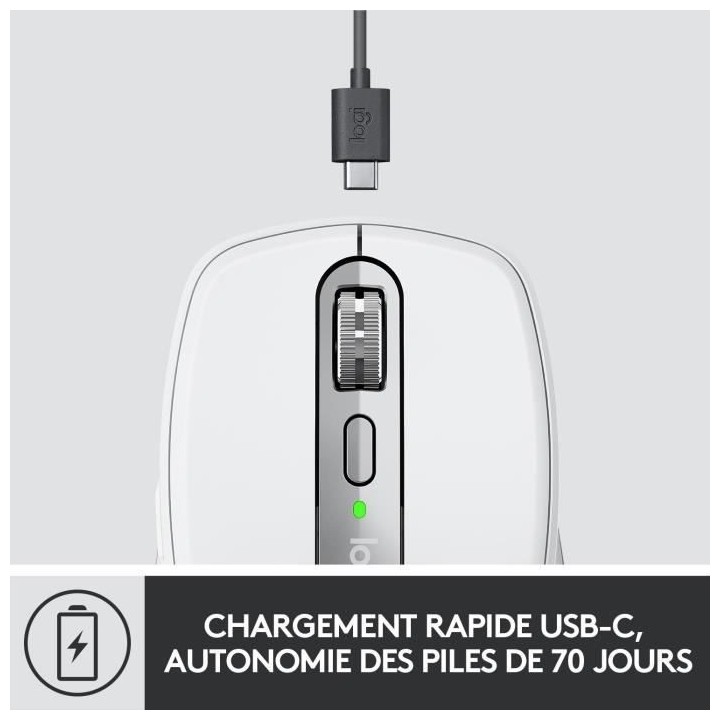 Souris sans fil - Logitech - MX Anywhere 3 - Ergonomique - Bluetooth -