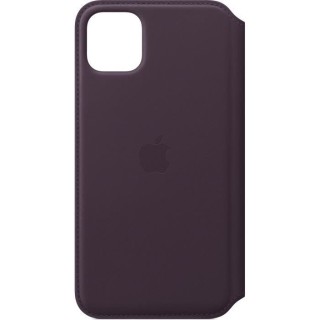 APPLE Étui folio en cuir Aubergine pour iPhone 11 Pro Max