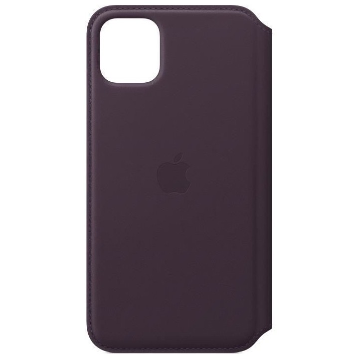APPLE Étui folio en cuir Aubergine pour iPhone 11 Pro Max
