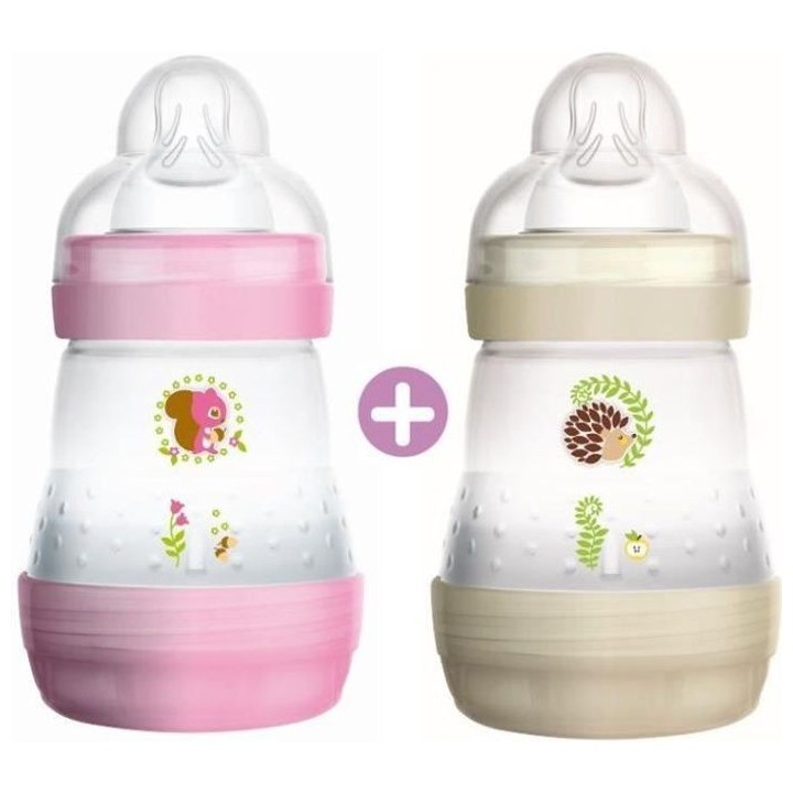 MAM Biberon Easy Start Anti-Colique - 160ml - 0 a 6 mois - Tétine Dé