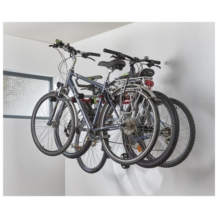 MOTTEZ Support 4 vélos ou multi-usage mural et télescopiques