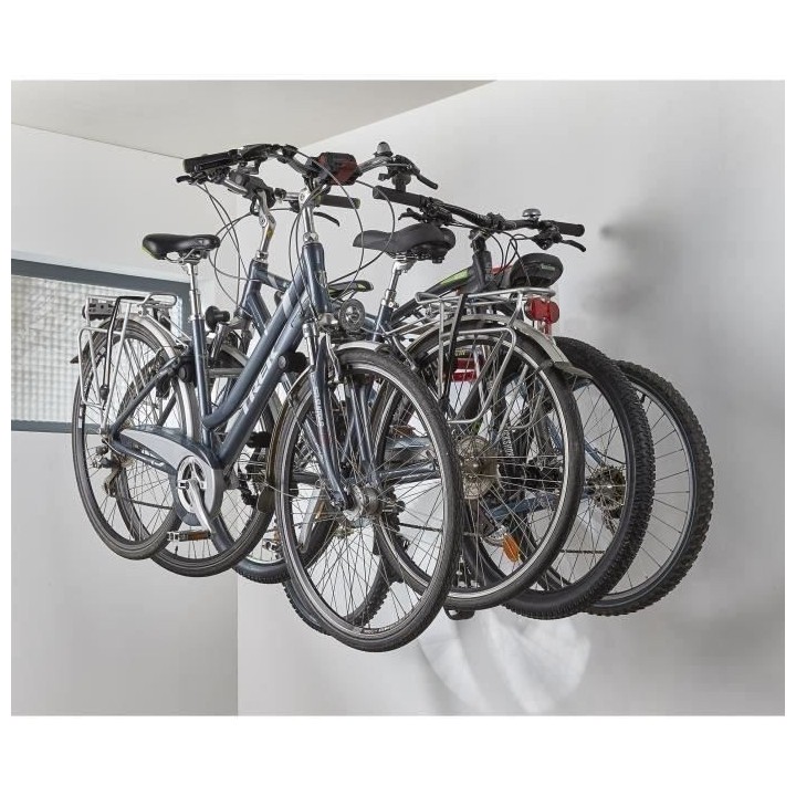 MOTTEZ Support 4 vélos ou multi-usage mural et télescopiques