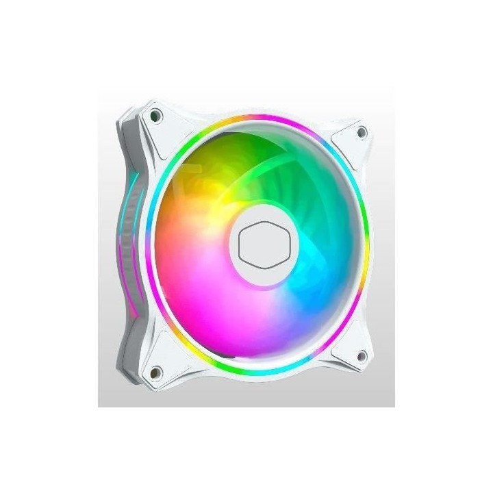 COOLER MASTER MasterFan MF120 Halo Blanc ARGB- Ventilateur de boitier